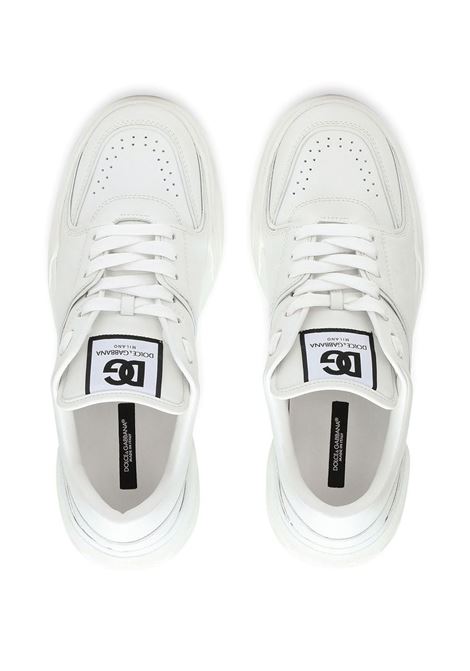 white nappa leather Roma low-top sneakers  featuring DG logo  DOLCE & GABBANA | CS2036-A106580001